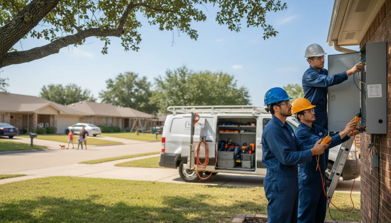 Certified electrician providing emergency electrical services in Manor, TX
